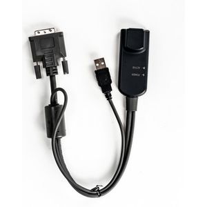Vertiv Avocent MPUIQ-VMCDV toetsenbord-video-muis (kvm) kabel 0,3556 m Zwart