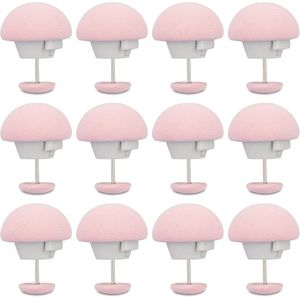 12 stuks Dekbedpinnen - Dekbedovertrekklemmen - dekbedklemmen - Dekbedknijpers - paddestoel ronde bevestigingsclips - om rommelige lakens te organiseren - Quilt Fixing Clips - Dekbedclips - dekbed - Knoophouder - Dekbedclips voor dekbed - roze