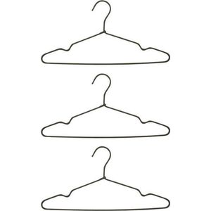 House Doctor kledinghanger donkergrijs set van 3 - KapstokkenOpbergers - Metaal - 40,2x20,8cm