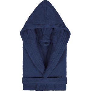 Badjas Badstof Kimono met Capuchon Maat XXL Marine Navy col 2094