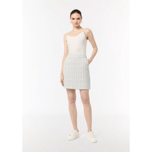 comma - Rock - Bouclé Jersey - Korte Silhouet - Metallic Garen