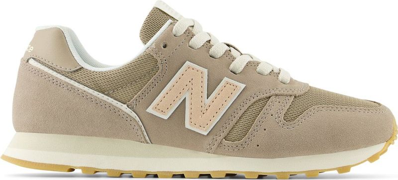 Sportief Sneakers - Bruin - Leer/Textiel - Vetersluiting