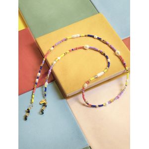 Brillenkoord luxe - elegante kleurrijke kralen - Lizzy van der Ligt - kralen/parels - Zonnebrillenkoord | SUNNY CORDS
