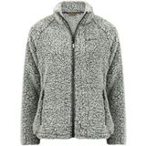 Life Line vest - Roxy - groen/wit gemeleerd - fluffy zacht - dames vest - maat 36