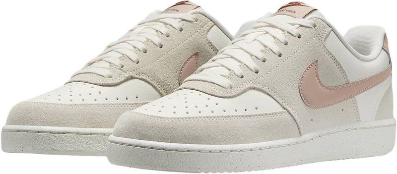Nike - Court Vision Low - Damesschoenen - Grijs - Leer