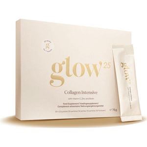 Glow25® Collageen Intensief | met vitamine C, zink en biotine | hoogwaardig collageenhydrolysaat
