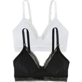 Vertbaudet - Voedingsbeha's - Biokatoen - Set van 2 - Frameloos Ontwerp