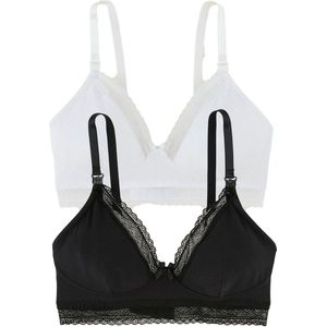 Vertbaudet - Voedingsbeha's - Biokatoen - Set van 2 - Frameloos Ontwerp