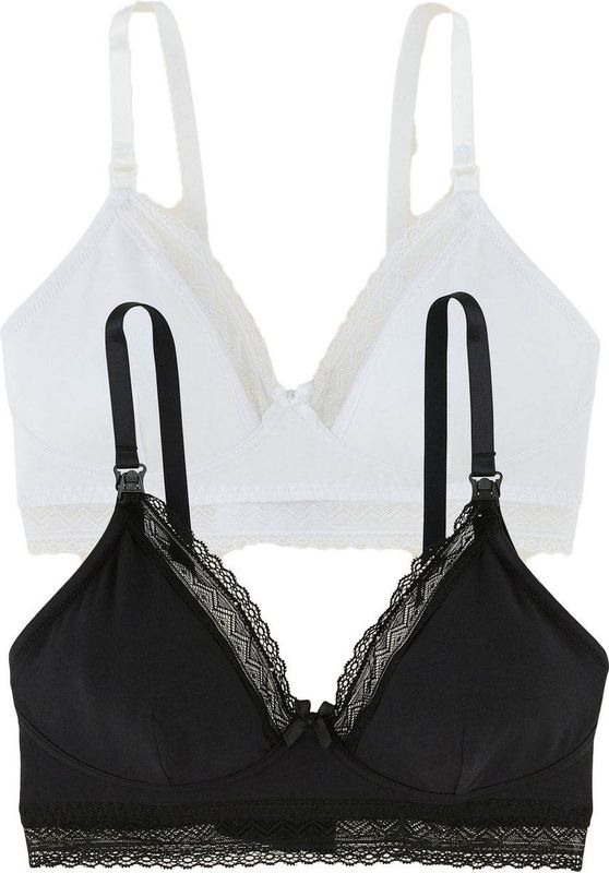 Vertbaudet - Voedingsbeha's - Biokatoen - Set van 2 - Frameloos Ontwerp