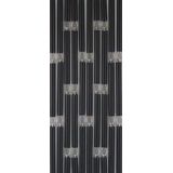 Vliegengordijnenexpert Vliegengordijn Hulzen - Zwart 100 x 240 cm op het kozijn
