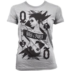 Hybris Damen Queen Of Spades Girly T-Shirt SH-5-51152-H8-5 White-S