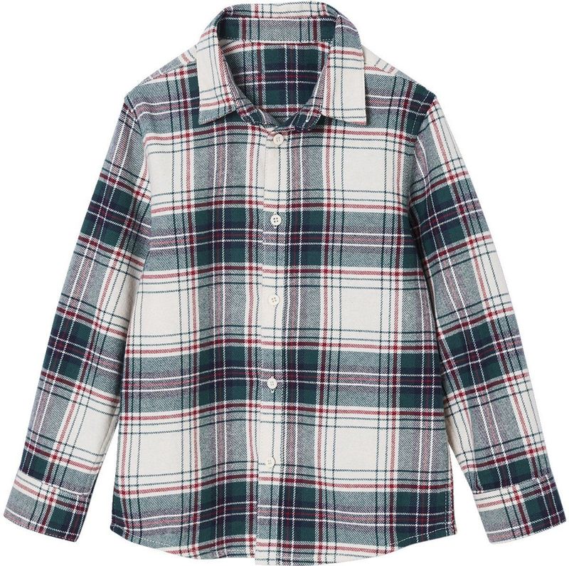 Vertbaudet Geruit flanellen hemd Kerstmis