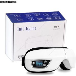 CYRO - Oogmassage apparaat - Gezichtsmassage Apparaat - 6D Massage Apparaat - Trillingen - met Airbag Kompres - Bluetooth Muziek