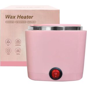 Roze Wax Verwarmer Apparaat - Makkelijke Heater - Mini Waxverwarmer - Met 200 ml Siliconen Pot