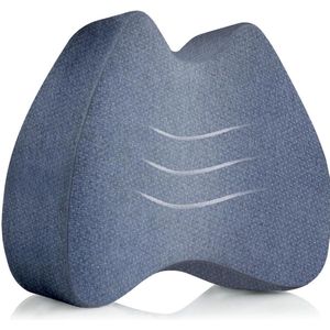 Kniekussen voor zijslapers met thermo-overtrek, ergonomisch beenkussen voor pijnvrije slaap, orthopedisch steunkussen, visco-elastisch traagschuim, sneldrogend en ademend