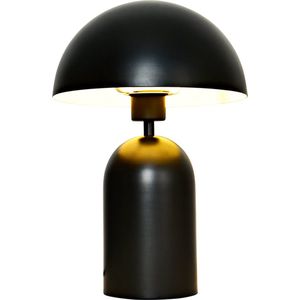 Olucia Isha - Moderne Tafellamp - Aluminium - Zwart