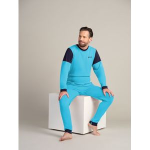 Plukpak voor volwassenen | Rugritssluiting  | Rits in het kruis | Hansop | Lichtblauw| XXL