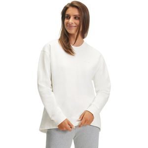 FALKE Basic Sweat Shirt zacht comfortabel katoen sweater dames wit - maat M