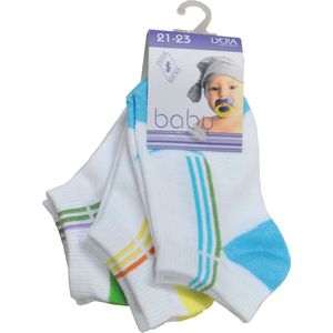Baby sokjes jongens fantasie - maat 24/27 - 12 paar - 90% KATOEN - Naadloos