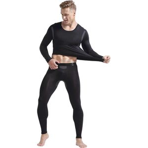 Thermische ondergoedset voor heren, basislaagset, lange onderbroek en tops