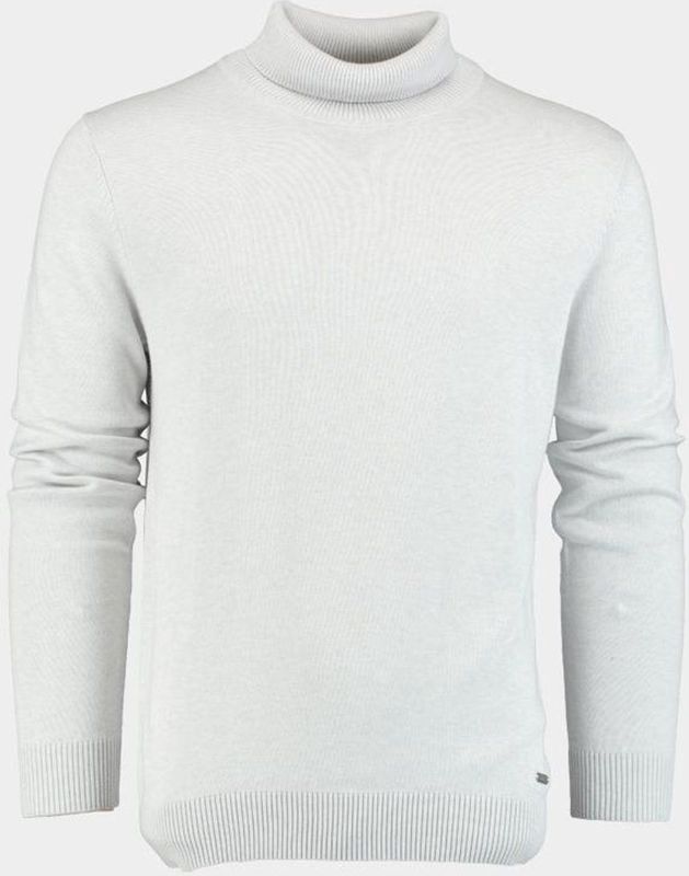 Bos Bright Blue - Dex Rollneck - Coltrui - Grijs - 100% Katoen