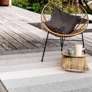Buiten vloerkleed Boa - Zwart/Wit - dubbelzijdig - EVA Interior - 280 x 380 cm - (XXL)