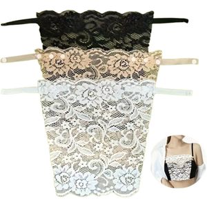 Decolleté inzetstukken kant 3 stuks - decolleté inzetstuk - decolleté inzet - lingerie inzet - bh inzet - anti inkijk