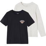 Vertbaudet Set van 2 sportshirts BASICS jongens