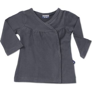 Silky Label vest met knoopjes Glacier grey - maat 62/68 - grijs