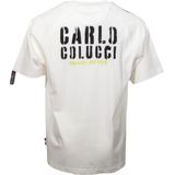 Carlo Colucci - Raglan T-Shirt - Wit - Katoen