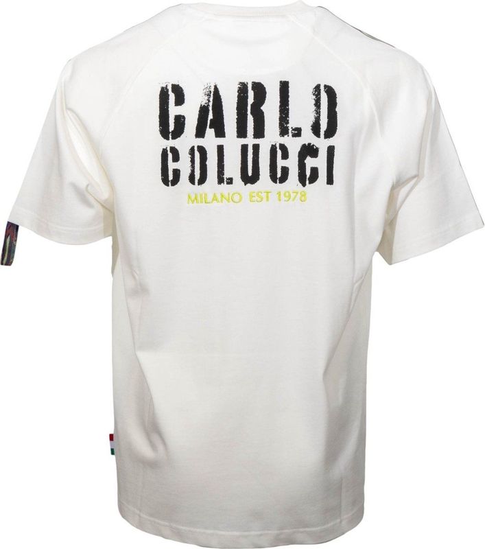 Carlo Colucci - Raglan T-Shirt - Wit - Katoen
