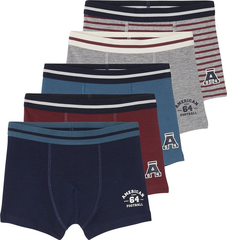 Vertbaudet - Set van 5 - Boxershorts - Stretch - 95% Biologisch Katoen