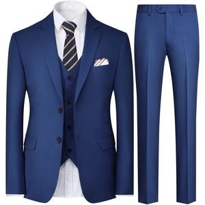 Allthemen Modieus Stedelijk Driedelig Pak - Twee Knoppen - 3XL