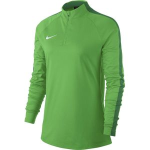 Nike Dry Academy 18 Drill Longsleeve Dames Sporttrui - Maat XS  - Vrouwen - groen/wit