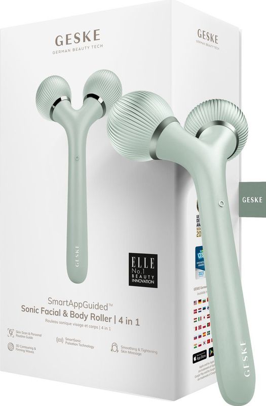 SmartAppGuided - Sonische Gezichts- en Lichaamsroller - 4 in 1 - Huidversteviging