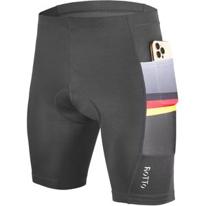 Gevoerde Fietsshorts voor Heren met Gelvulling en Zakken voor Racefiets, MTB en BMX