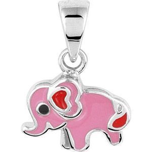 The Kids Jewelry Collection Hanger Olifant - Zilver