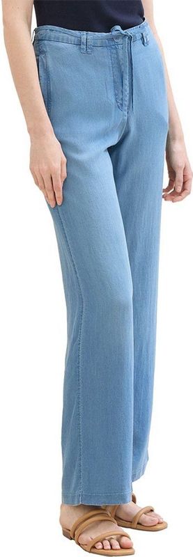 TOM TAILOR - Wide Legbroek - Clean Mid Stone Blue Denim - 32W / 30L
