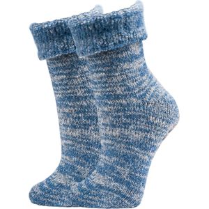 Topsocks bedsokken Luxury Wool - blauw 43/46