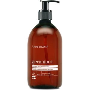 RainPharma Skin Wash Geranium - 1000 ml - Huidverzorging - Douchegel - 1 Pomp per Wasbeurt - Goed voor 1 Jaar
