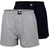 CECEBA Daytona 2-pack Heren Boxershorts wijd - Grijs