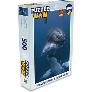 Puzzel Walvissen - Zee - Familie - Legpuzzel - Puzzel 500 stukjes