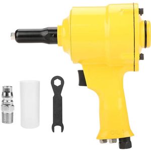 1/4"" Pneumatic Rivet Hammer, 2.4/3.2/4.0/4.8mm Professional Gun Handle Rivet Gun Professional Pneumatic Rivet Tool for Home Improvement