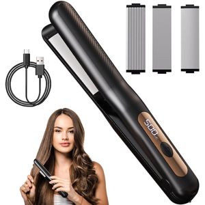Draadloze 2-in-1 stijltang en krultang met LCD-display en instelbare temperaturen