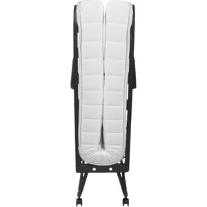 Troonz® Vouwbed Verona 90x200 cm – Eenpersoons Opklapbed - Logeerbed met Luxe Ergonomisch Matras van 12cm - Lattenbodem - Incl. Wielen - Eenpersoonsbed