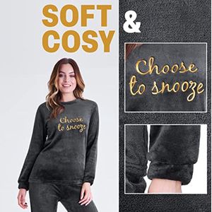 Comfortabele Dames Pyjamaset - Zachte en Warme Loungewear