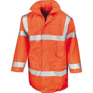 Result High-Viz Safety Jacket R18 - Fluorescent Orange - XXL