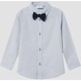 Hemd - Elegant Overhemd - Regular Fit - Met Afneembaar Strikje