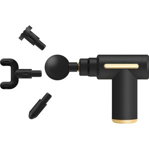 Waledano® 1 Stuk - Massage Gun - Massage Pistool - Sport en Relax Massage Apparaat - 6 Snelheden, 4 Massagekoppen - Inclusief Handeiding - Zwart