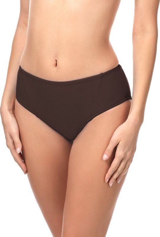 Merry Style Dames Zwembroek - Bikinibroekje - Elastische tailleband – Polyamide & Elastaan – Bruin (8157) – 38 - MS-ET-18